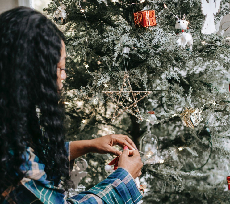 Decorating with Blue Christmas Lights and Ornaments for Positive Mental Health